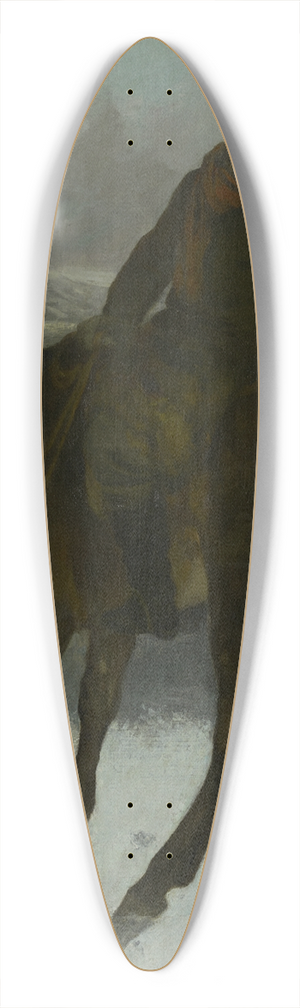 Gustave Courbet - Hunter onHorseback 39.3 inch art pintail longboard deck