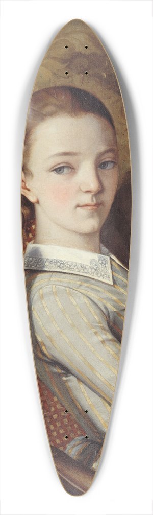 Gustave Courbet - Portrait de Juliette Courbet 39.3 inch art pintail longboard deck