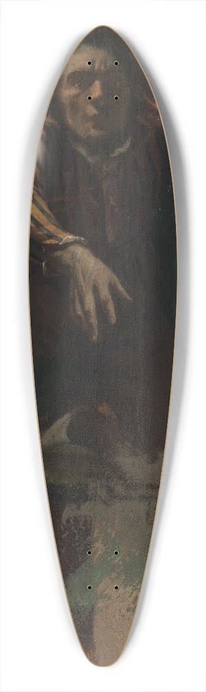 Gustave Courbet - Self-portrait 39.3 inch art pintail longboard deck