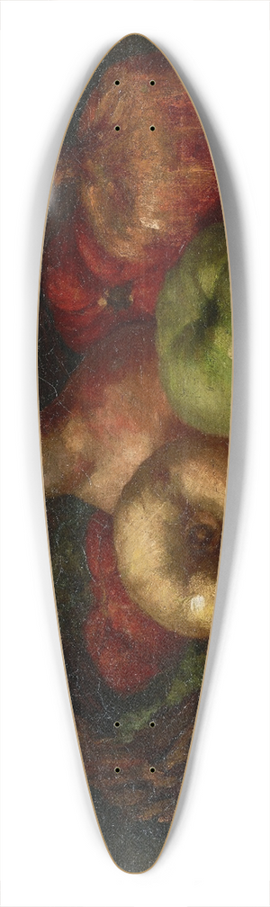 Gustave Courbet - Still Life with Apples, Pear, and Pomegranates 39.3 inch art pintail longboard deck