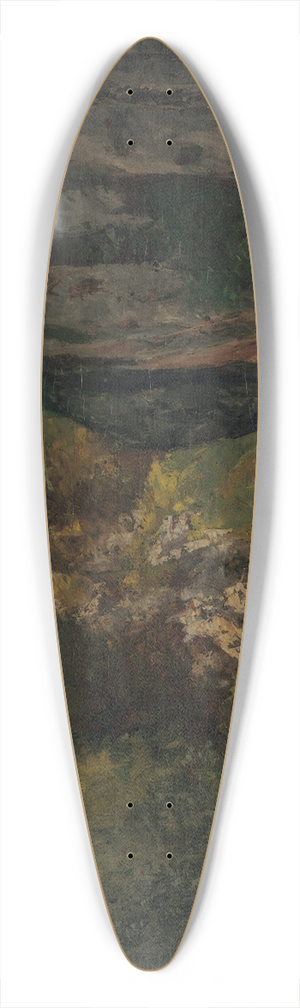 Gustave Courbet - The Hidden Brook 39.3 inch art pintail longboard deck