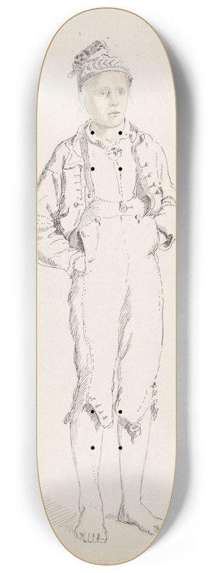 Adolph Tidemand - Ung gutt, Sauland 8.25 inch art skate deck