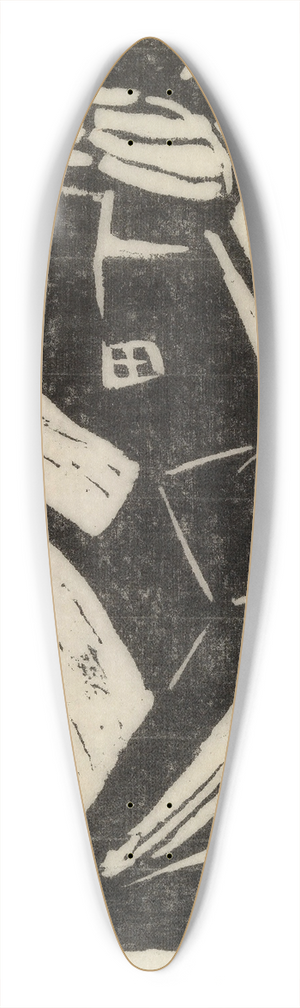 Gustave De Smet - Landscape with a Potato Lifter 39.3 inch art pintail longboard deck Gustave De Smet - Landscape with a Potato Lifter 39.3 inch art pintail longboard deck