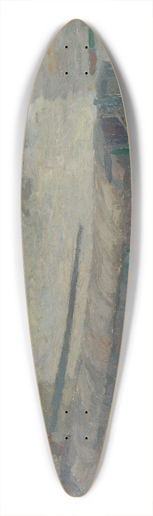 Gustave De Smet - View of the Stropbrug in Ghent 39.3 inch art pintail longboard deck
