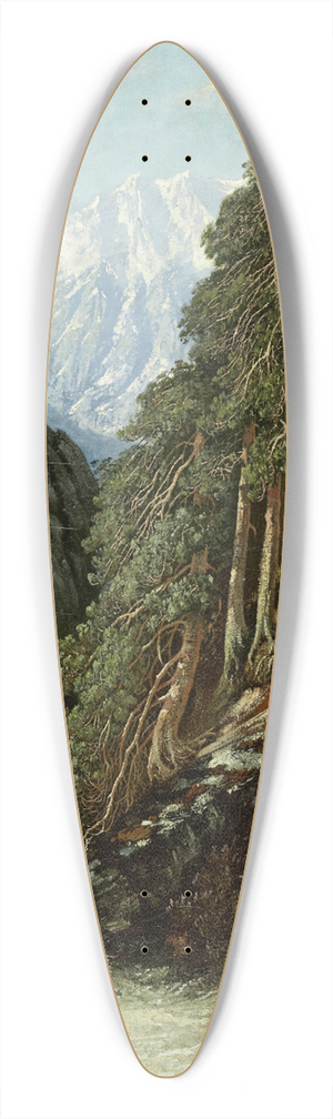 Gustave Dor - Alpine Landscape with Beck 39.3 inch art pintail longboard deck