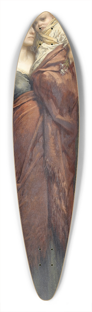Gustave Dor - Flower Sellers of London 39.3 inch art pintail longboard deck