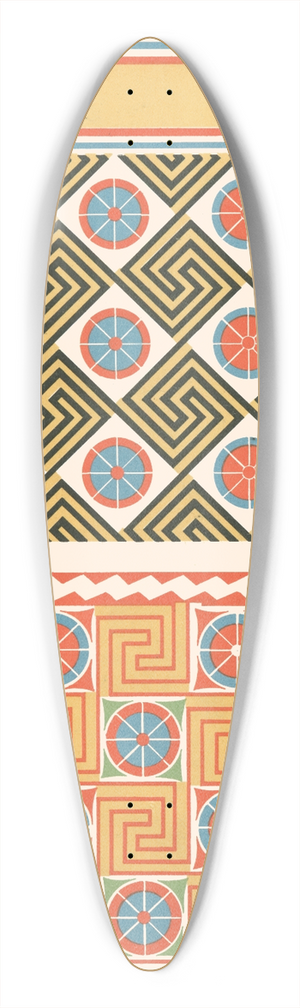 Gustave Jquier - 38. Plafond du Tombeau Danna (n 81), 39. Plafond du Tombeau de Senmout (n 71) 39.3 inch art pintail longboard deck