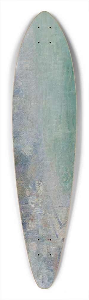 Gustave Loiseau - La Plage De Fcamp 39.3 inch art pintail longboard deck