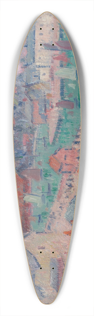 Gustave Loiseau - Lavant port de Fcamp (Normandie) 39.3 inch art pintail longboard deck