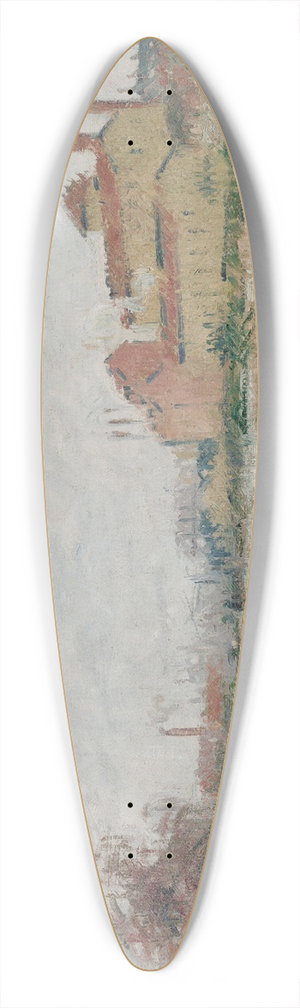 Gustave Loiseau - LUsine au bord de la rivire 39.3 inch art pintail longboard deck