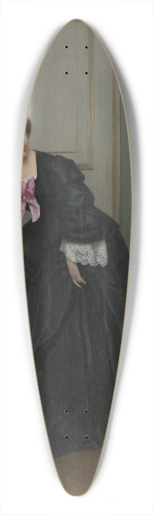 Gustave Lonard de Jonghe - Look At The Time 39.3 inch art pintail longboard deck