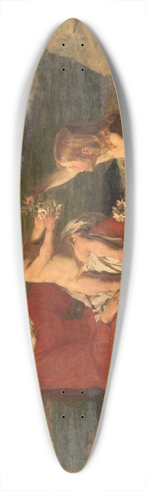 Gustave Vanaise - Happiness 39.3 inch art pintail longboard deck