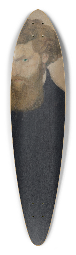 Gustave Van de Woestijne - Portrait of Fabrice Polderman 39.3 inch art pintail longboard deck