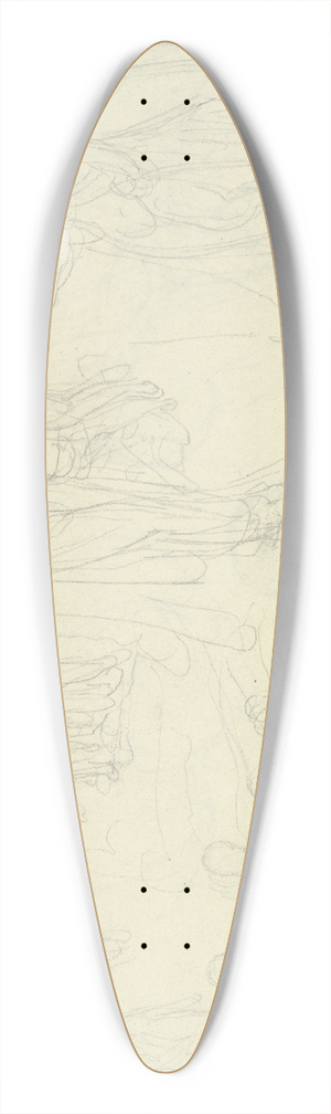 Gustav Heinrich Naecke - Verschiedene Figuren, darunter eine weibliche Gestalt mit geflgeltem Amorknaben 39.3 inch art pintail longboard deck