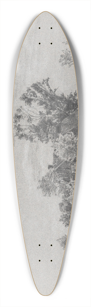 Gustav Kampmann - Bauernhaus in Zustorf 39.3 inch art pintail longboard deck