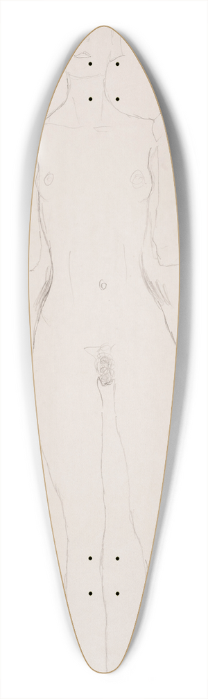 Gustav Klimt - Akt mit erhobenen Unterarmen 39.3 inch art pintail longboard deck