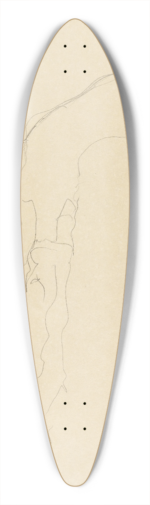 Gustav Klimt - Auf einem Sofa liegende Frau 39.3 inch art pintail longboard deck