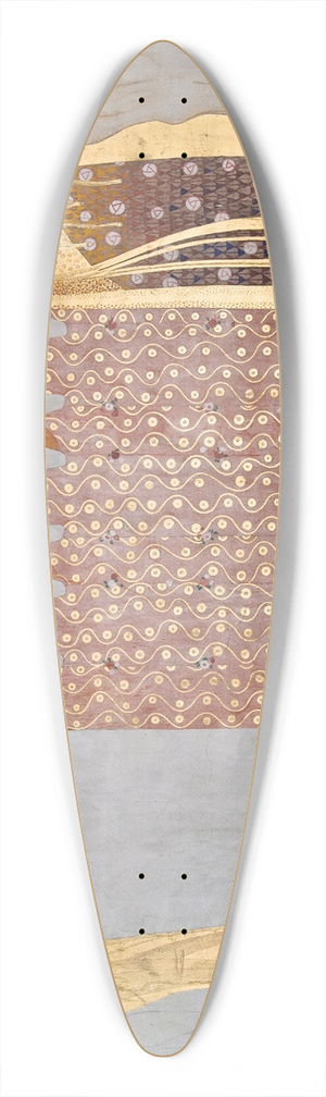 Gustav Klimt - Beethovenfries; Die Knste, Paradieschor und Umarmung (Tafel 8, rechte Langwand) 39.3 inch art pintail longboard deck