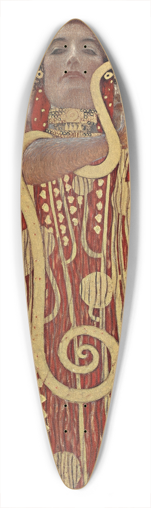 Gustav Klimt - Hygieia 39.3 inch art pintail longboard deck