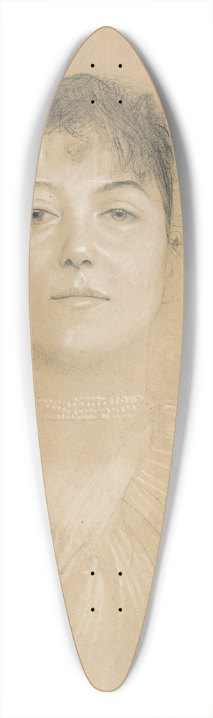 Gustav Klimt - Portrait einer Frau 39.3 inch art pintail longboard deck
