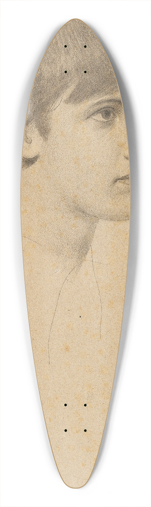 Gustav Klimt - Portrait of a young man 39.3 inch art pintail longboard deck
