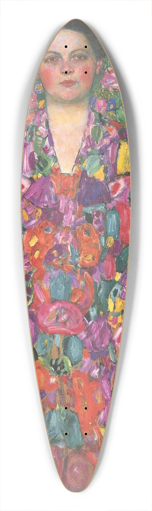 Gustav Klimt - Portrait of Eugenia Primavesi 39.3 inch art pintail longboard deck