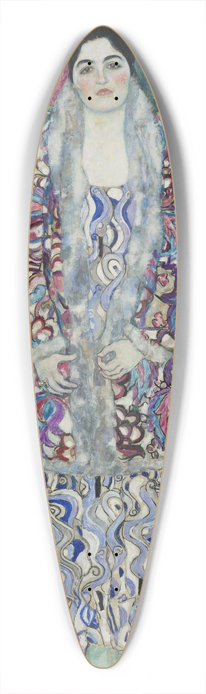 Gustav Klimt - Portrait of Friederike Maria Beer 39.3 inch art pintail longboard deck