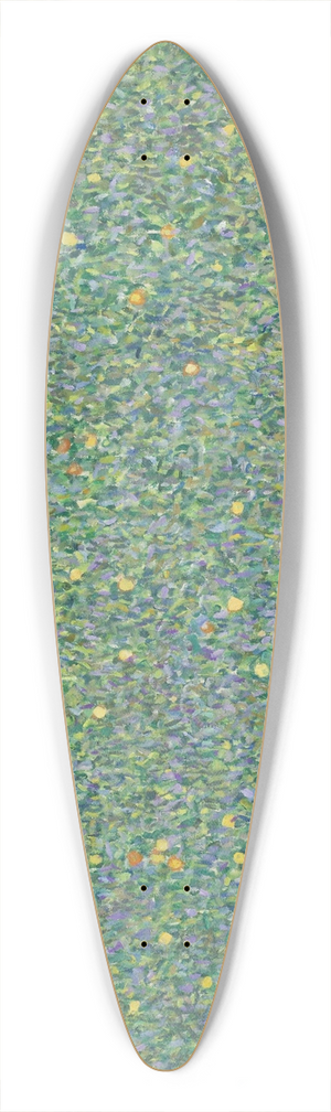 Gustav Klimt - Rosebushes under the Trees 39.3 inch art pintail longboard deck