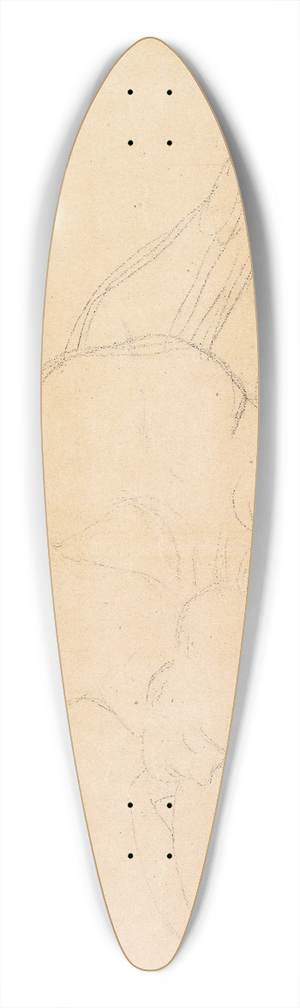 Gustav Klimt - Sich nach rckwrts neigender Akt 39.3 inch art pintail longboard deck
