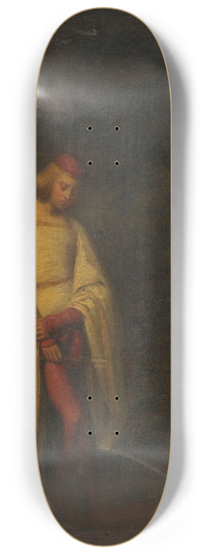 Charles-Auguste Herb - La premire chasse 8.25 inch art skate deck