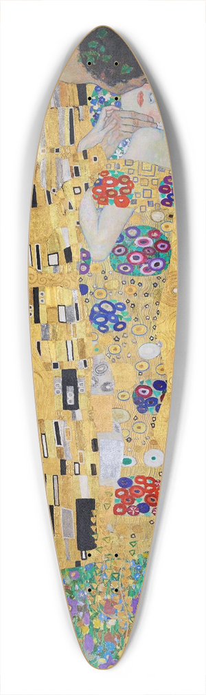 Gustav Klimt - The kiss (lovers) 39.3 inch art pintail longboard deck