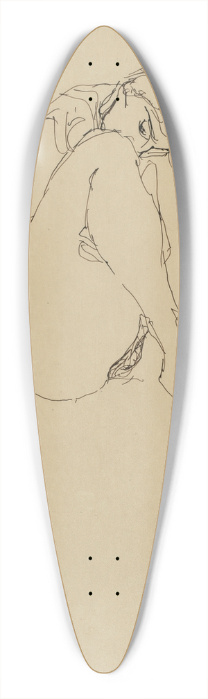 Gustav Klimt - Tod und Leben 39.3 inch art pintail longboard deck