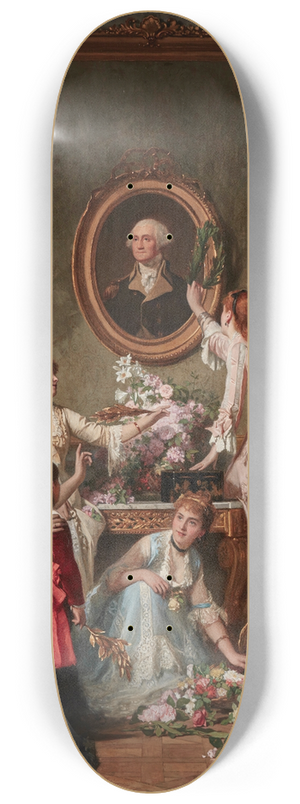 Charles Baugniet - Washingtons Birthday 8.25 inch art skate deck