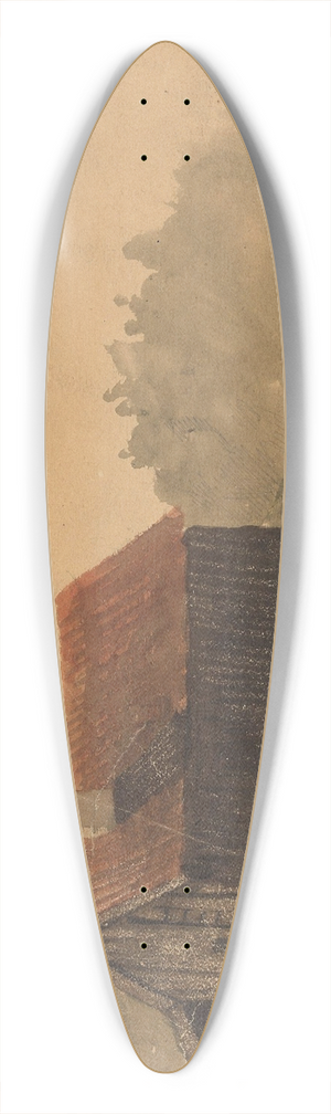 Gustav Wentzel - From Maridalen 39.3 inch art pintail longboard deck