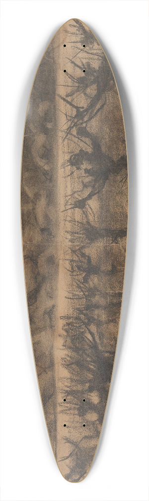 Gustav Wentzel - Landscape 39.3 inch art pintail longboard deck