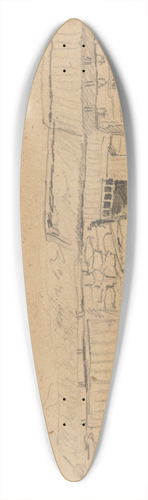 Gustav Wentzel - Mountain Farm 39.3 inch art pintail longboard deck