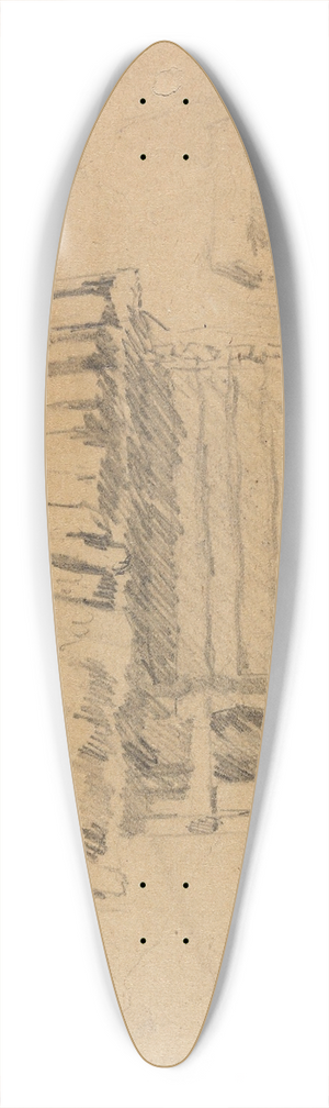 Gustav Wentzel - Stabbur, Gol in Hallingdal 39.3 inch art pintail longboard deck