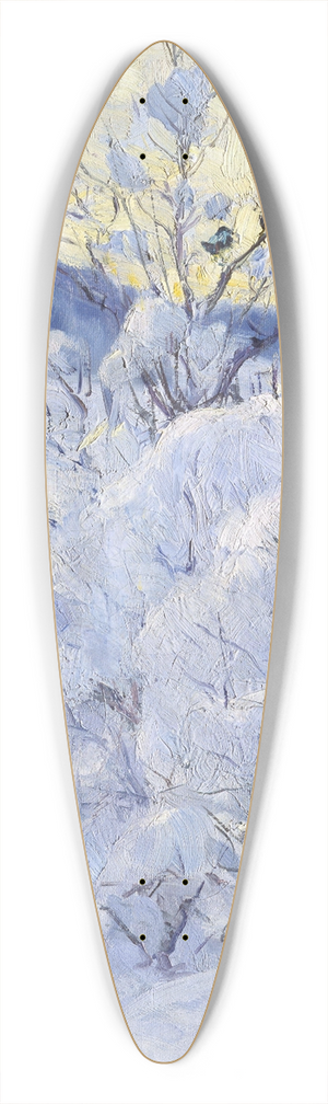 Gustav Wentzel - Winter Evening 39.3 inch art pintail longboard deck