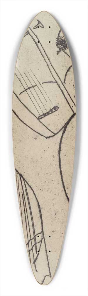 Gustaw Gwozdecki - Ulysses and Calypso 39.3 inch art pintail longboard deck