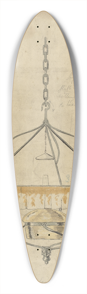 Gust van de Wall Pern - Ontwerp voor een hanglamp 39.3 inch art pintail longboard deck