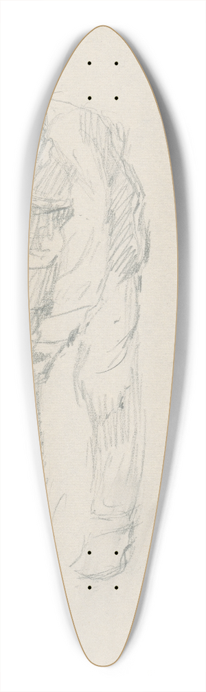 Gustv Mall - Mu 39.3 inch art pintail longboard deck