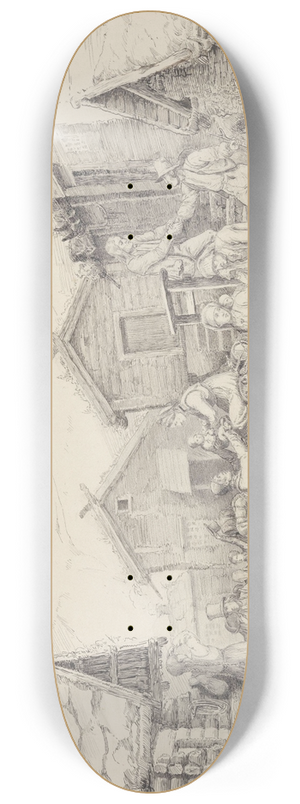 Adolph Tidemand - Utvandring 8.25 inch art skate deck