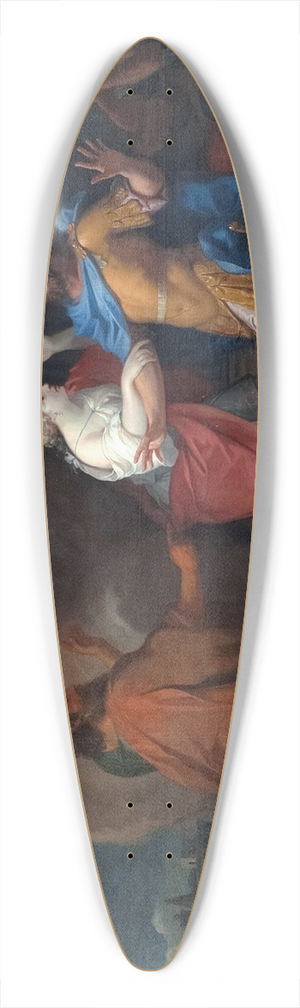 Guy Louis Vernansal the Elder - The Plague in the Reign of David 39.3 inch art pintail longboard deck Guy Louis Vernansal the Elder - The Plague in the Reign of David 39.3 inch art pintail longboard deck