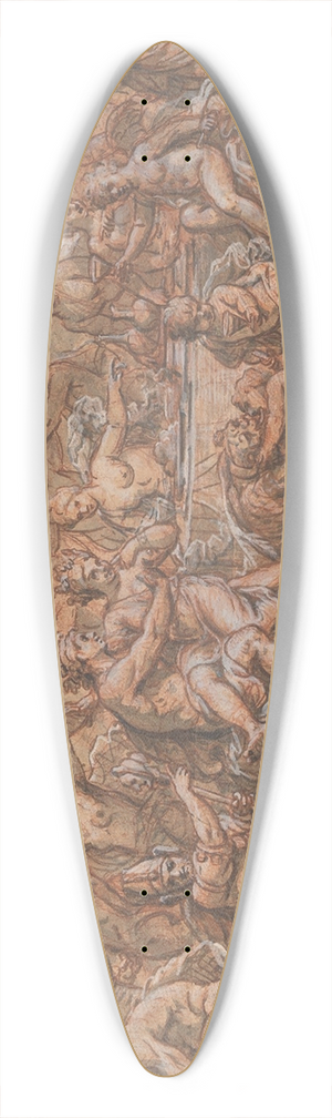 Guy Louis Vernansal the Elder - The Wedding Feast of Bacchus and Ariadne 39.3 inch art pintail longboard deck Guy Louis Vernansal the Elder - The Wedding Feast of Bacchus and Ariadne 39.3 inch art pintail longboard deck