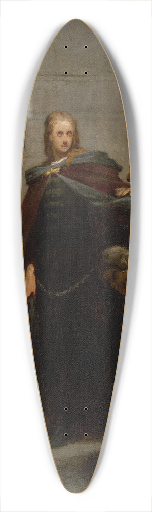 Gyula Benczr - Hunyadis Farewell to his Homeland 39.3 inch art pintail longboard deck