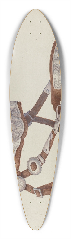 Hal Blakeley - Headstall 39.3 inch art pintail longboard deck
