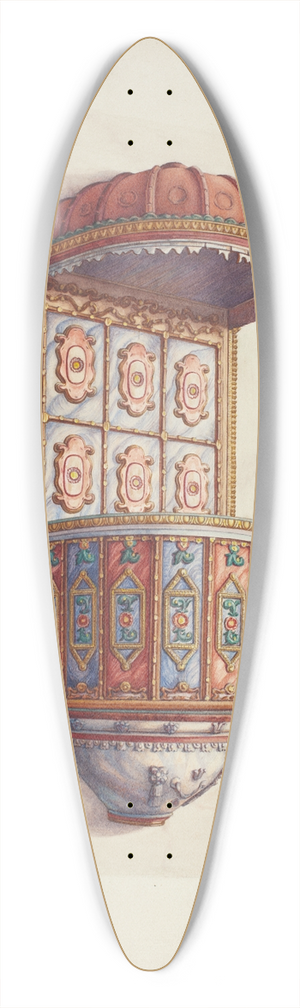 Hal Blakeley - Pulpit 39.3 inch art pintail longboard deck