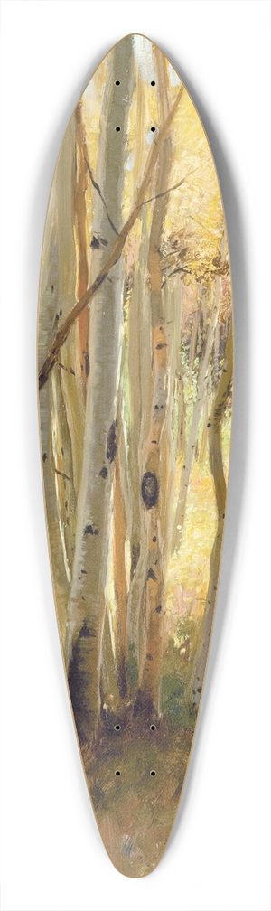 Hamilton Hamilton - Sunlit Birch Forest 39.3 inch art pintail longboard deck