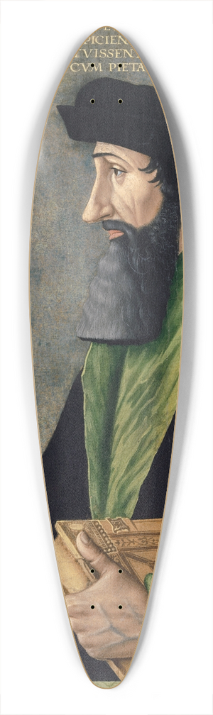 Hans Asper - Portrait of Johannes Oekolampad 39.3 inch art pintail longboard deck