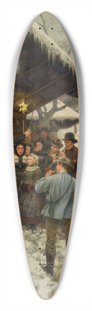 Hans Bachmann - A Christmas Carol in Lucerne 39.3 inch art pintail longboard deck